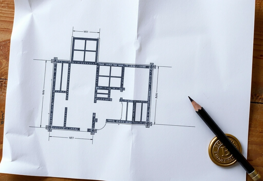 Plano arquitectónico original